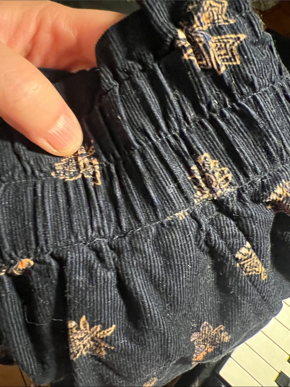 Madewell Navy Paperbag Button Front Skirt Size XL NWT - Picture 7 of 7